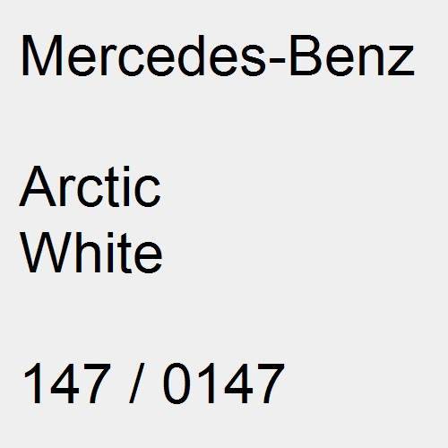 Mercedes-Benz, Arctic White, 147 / 0147.